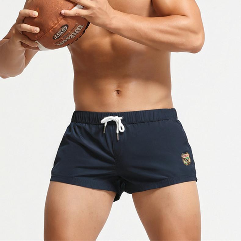 Seobean Swimwear Mens Swim Shorts 5 Inch Swimming Trunks For Man Sexy Swimsuit Beach Boxer Briefs Bathing Suit Board Zwembroek