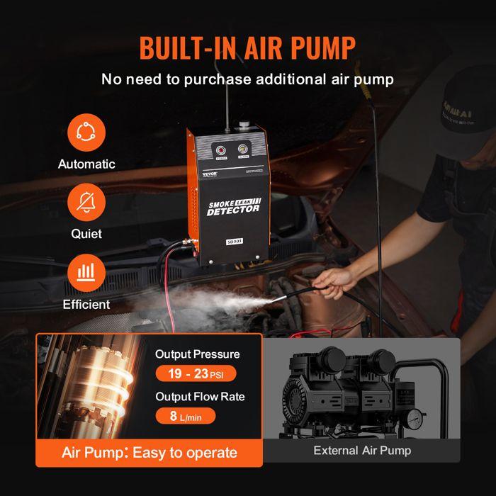 Automotive Smoke Machine Leak Detector, Dual-mode Diagnostics, High Flow Rate, Compact Design,