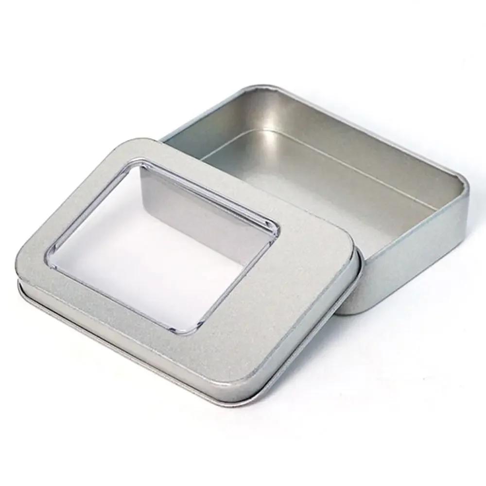 1Pc Aluminum Tin Jar U-disk Metal Packaging Box Key Buckle Case Candy Box Candle Iron Box Tea Can Refillable Cosmetic Container