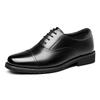 Three-joint lace-up leather shoes men's business casual low-top shoes British round head dress derby shoes three-joint leather shoes