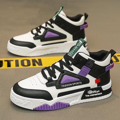 Moda Sonbahar Yeni Erkek Spor Ayakkabıları Moda Yüksek Topuklu Rahat Ayakkabı Trendi Erkekler için Sokak Kaykay Ayakkabıları Bağcıklı Platform Ayakkabılar Zapatillas Hombre