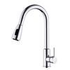 Longdai Black Brass Pull-Out Kitchen Faucet