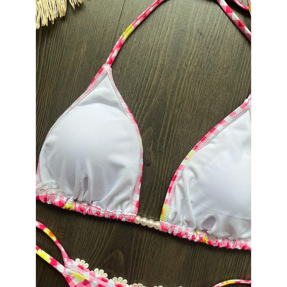 Micro-Bikinis 2026 Sexy Damen Badeanzug Bademode Damen Tanga Bikini-Set Biquini Badeanzug Druck Badeanzüge Strandmode
