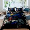 Cartoon/Anime Mobile Suit Gundam Bedding Set, Printed Single Duvet Cover and Pillowcase 3-Piece Set, Available in Children's and
