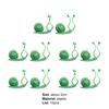 10Pcs/Set Adorable Snail Shape Plant Fixed Clip Good Clamping Wall Mounted Plastic Plant Holder Clip for Home