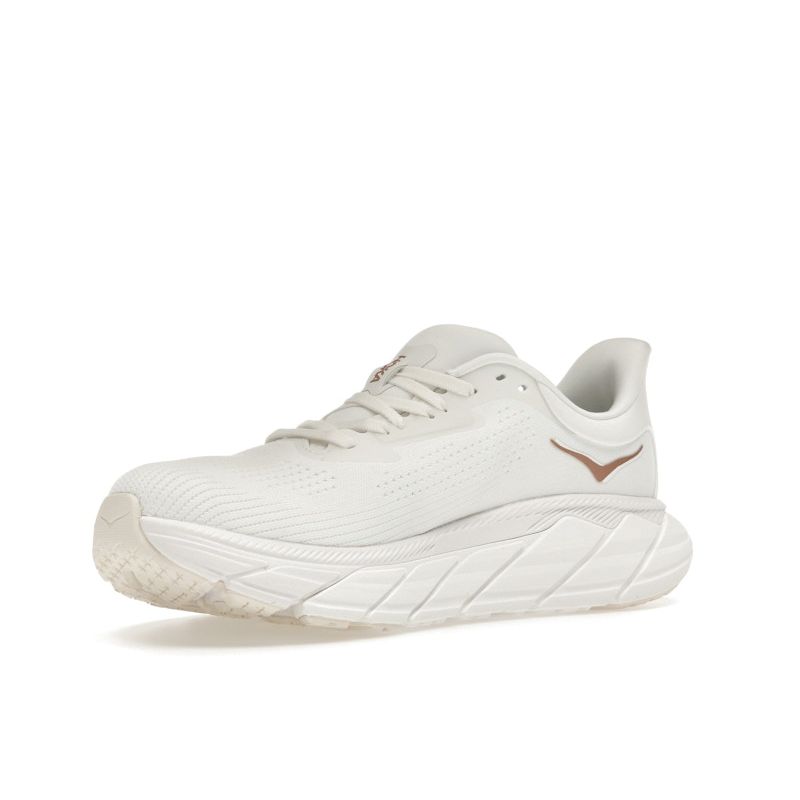 HOKA  Arahi 7 Blanc De Blanc Rose Gold Women Sneakers White 1147851-BSG