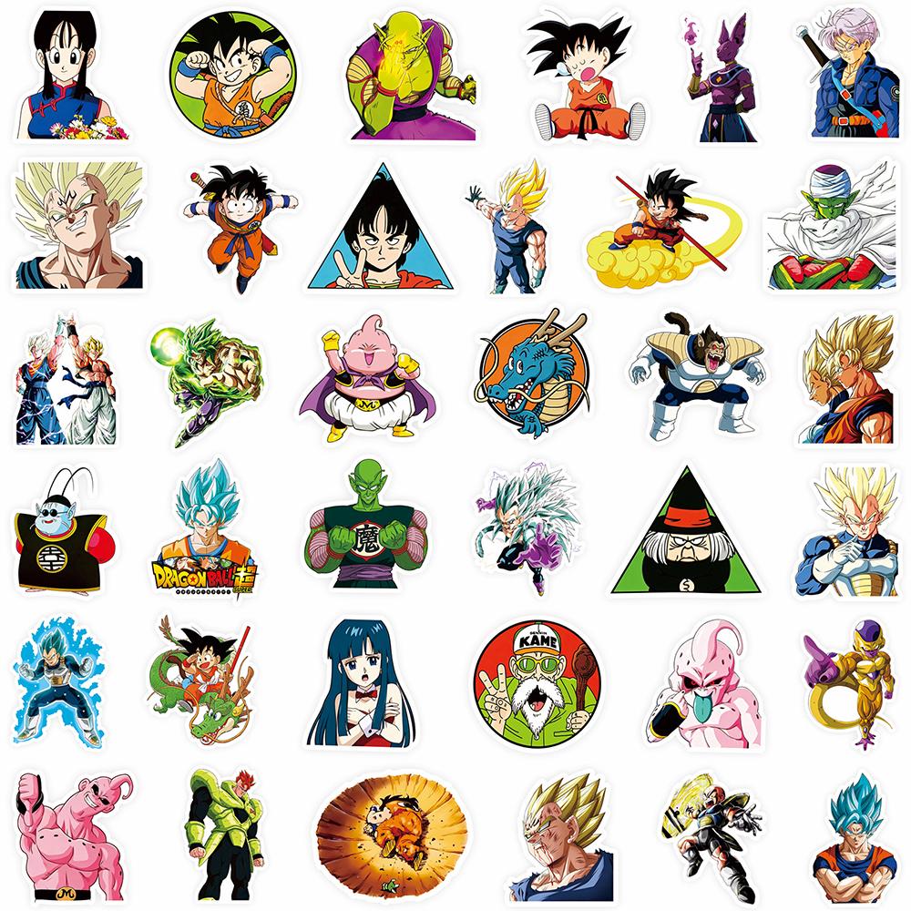 10/30/88pcs Classic Anime Dragon Ball Stickers Cool Son Goku Decal DIY Laptop Journal Guitar Reward Super Saiyan Cartoon Sticker