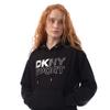 DKNY Womens/Ladies Rhinestone Logo Hoodie