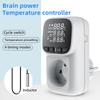 Digital Temperature Controller Socket Thermostat EU Plug 220V With Timer Switch Heating Cooling For Refrigerator Aquaculture