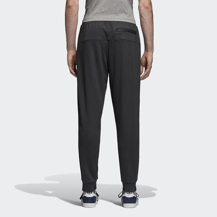 adidas Originals Pinstripe Track Pants Men Bottoms Black DU0981
