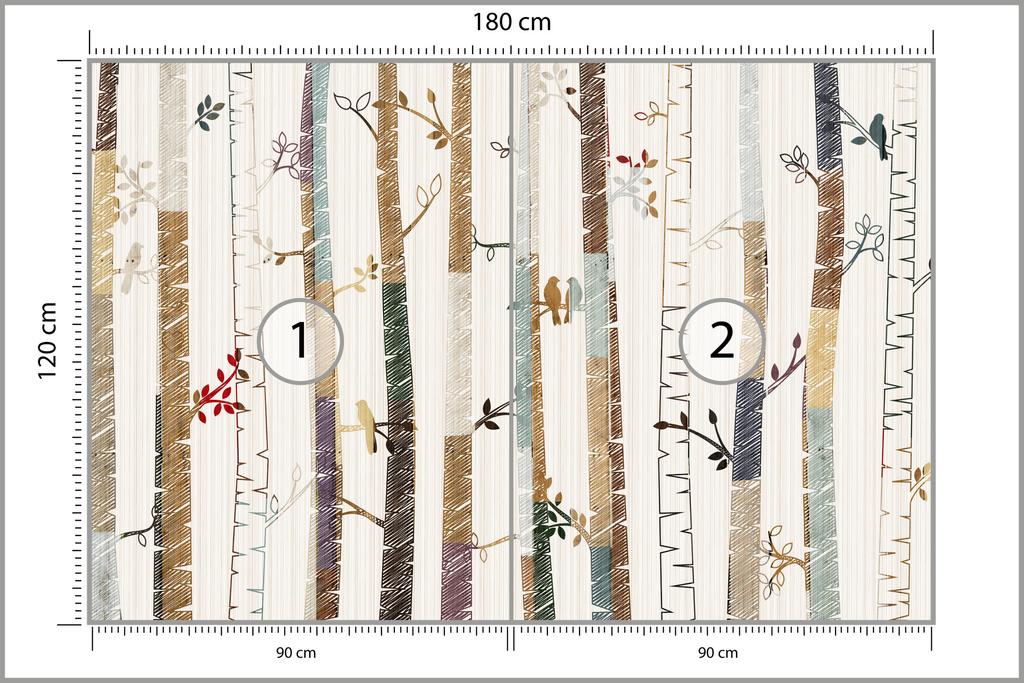 Photomural Forest Non-Woven 180x120