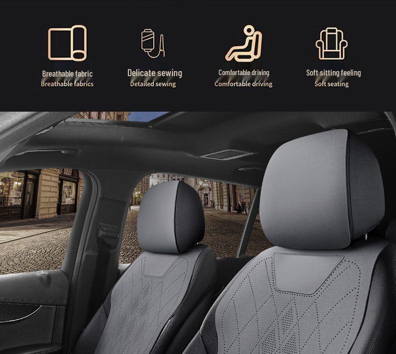 Volkswagen Käfer Vier Jahreszeiten Wildleder Sitzkissen: Atmungsaktive, Belüftete, Dünne Sattelunterlage.