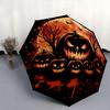 1pc Scary Pumpkin Automatic Opening and Closing Umbrella - Lightweight 3-Fold Design, Suitable for Fans, Travel, Daily Use - Official Product, In