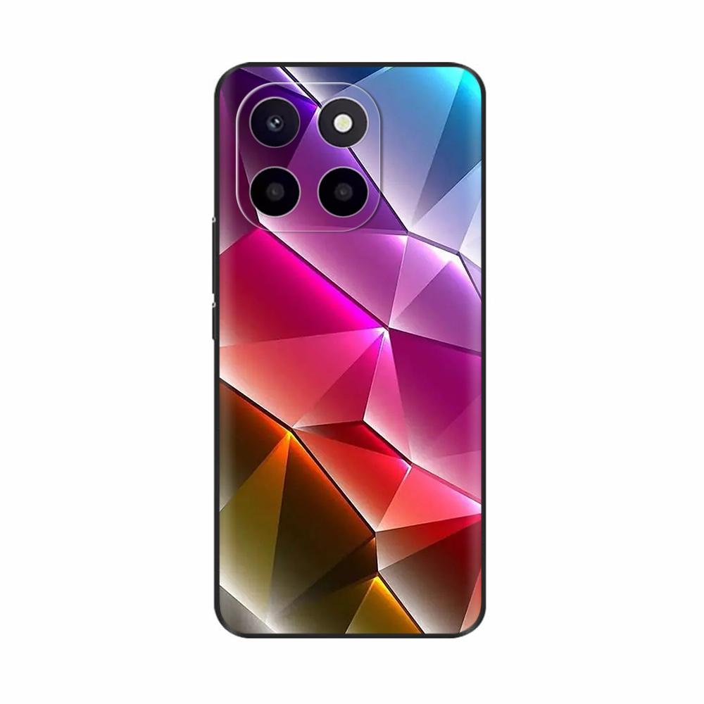 Pro Honor X6c Pouzdro Roztomilé TPU Silikonové Pouzdra na Telefon Pro Honor X6c Zadní Kryt HonorX6c X 6C Tištěná Květina Měkký Silikon Coque Fundas