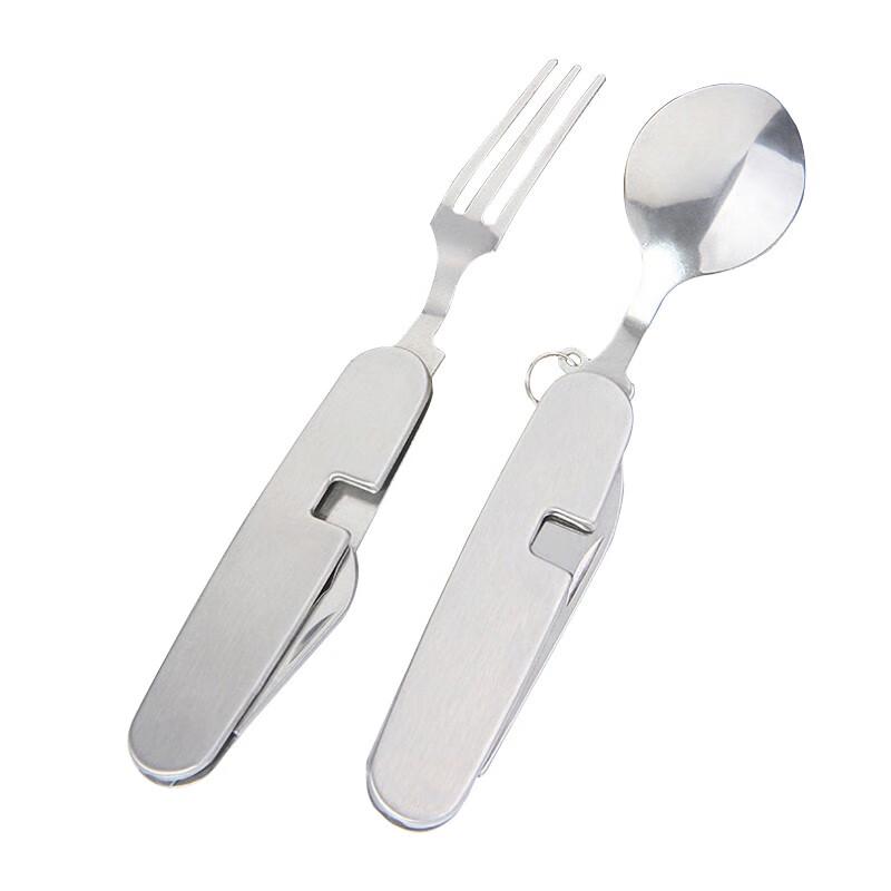 Stainless Steel Folding Camping Utensil Set