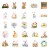 50 Easter-Themed Waterproof Decorative Stickers Easter Egg Rabbit Do Not Repeat Decorative Stickers
