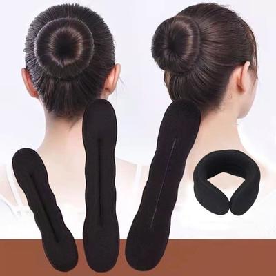 2 PCS Thickened Curly Hair Maker Sponge Plastic Loop Hair Curler Hair Bun Maker Twist  Women Girl