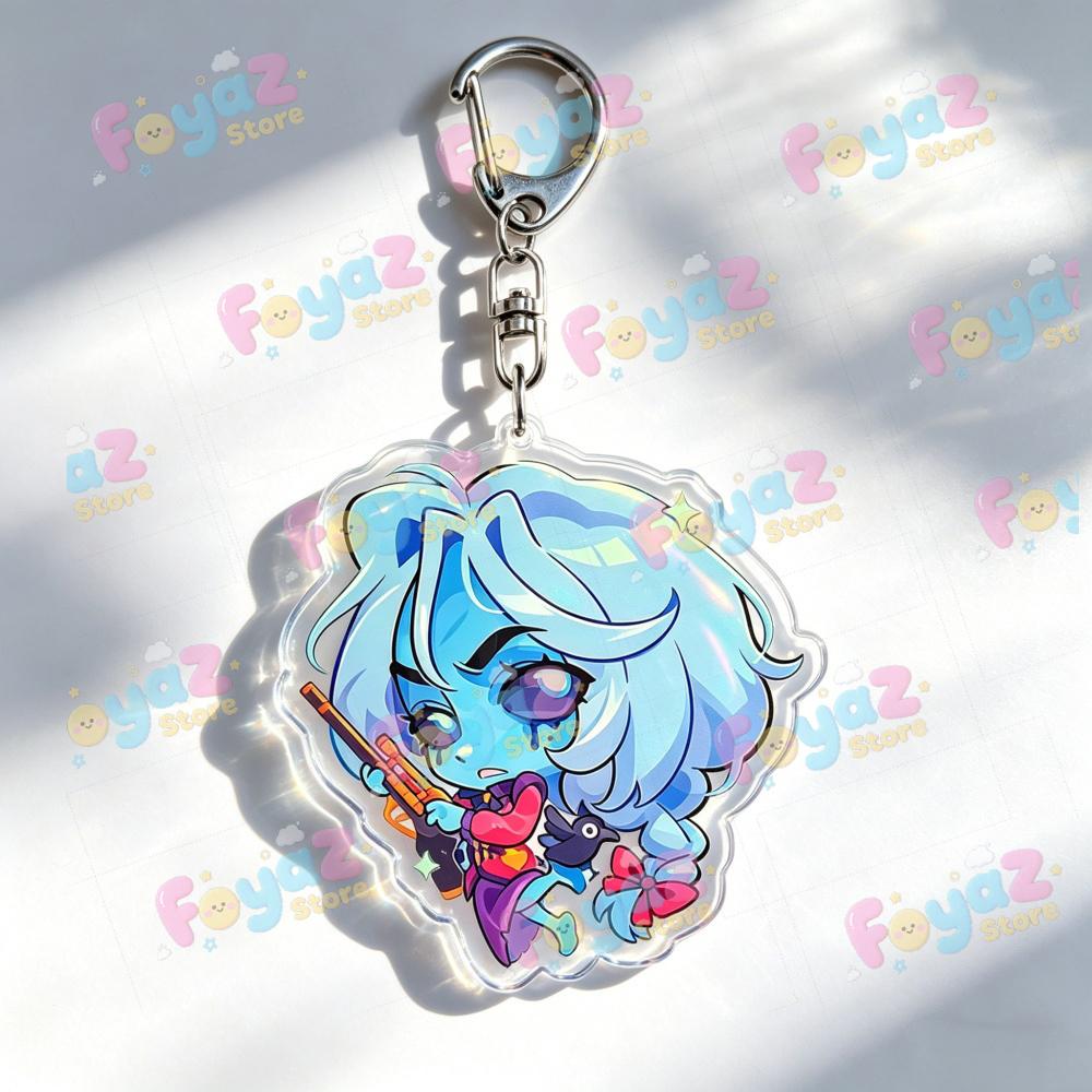 

Victor Vindicta Calico Billy Haze Wraith Seven Mirage Cartoon Chibi Keychains Keyrings Jewelry Manga Game Fans Gifts