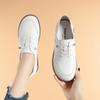 Vintage Soft Leather Women's Casual Soft Sole Light Flat Shoes Outdoor Sport Walking Trainers Summer Autumn Slip On  Sneakers