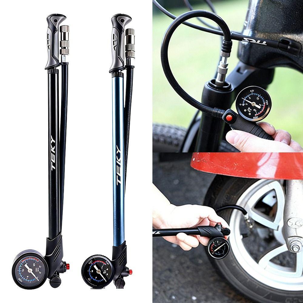 Presta/Schrader Valves Fork Pump Durable High Pressure Pump Portable Mountain Bike Pump MTB
