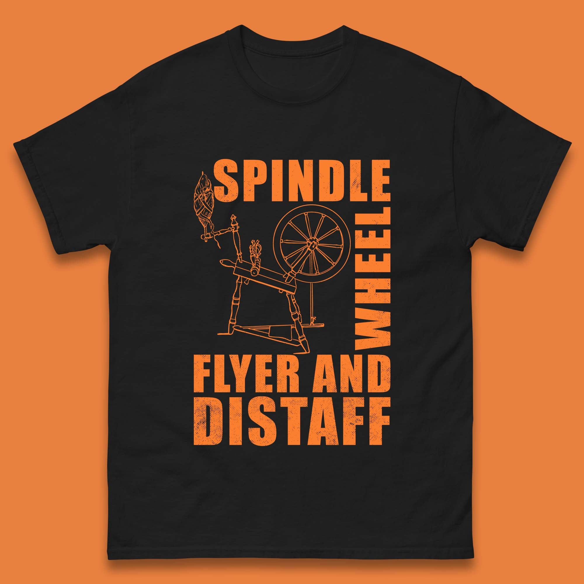 Spindle Wheel Mens T-Shirt Womens Tops Tees M