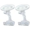 2 Pack Reusable Suction Cup Hooks Plastic Shower Hook Wreath Hook Bathroom Kitchen
