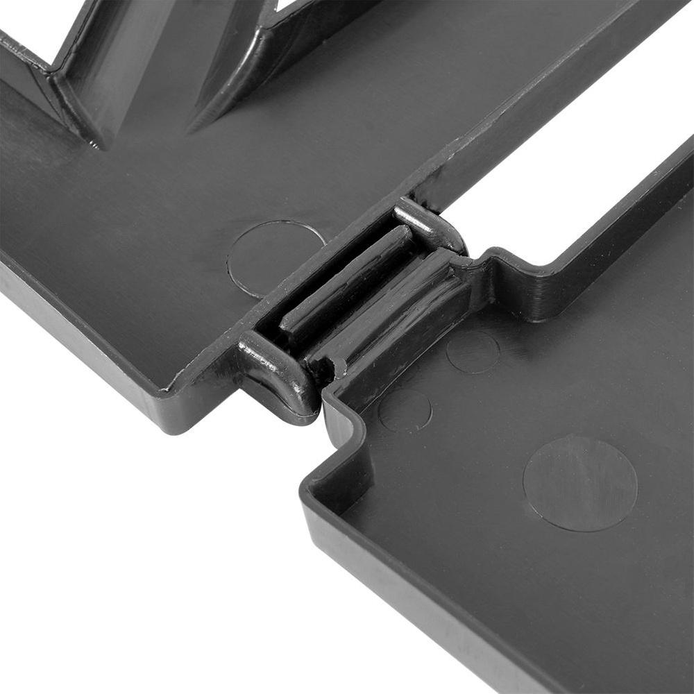 Palisade garden fence graphite border set of 12 pieces 50x30 cm