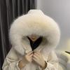 Washable Faux Fox Fur Collars: Detachable for Down Jackets and Cotton-Padded Clothes