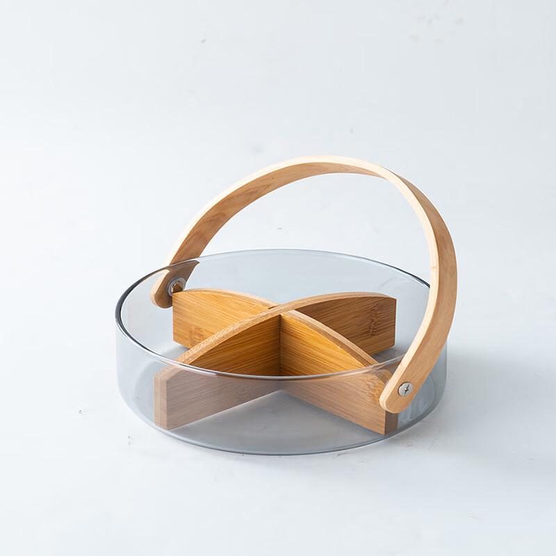 Nordic Glass Fruit Bowl & Ice Bucket with Handle