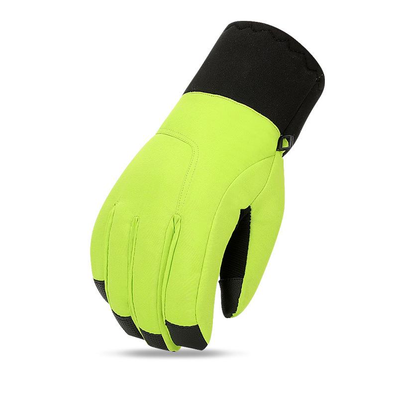 

Унисекс Зимние Водонепроницаемые Лыжные Перчатки - Нескользящие, Износостойкие, на Флисовой Подкладке, Теплые Велоперчатки с Сенсорным Экраном DH08 XL зелёный