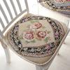Chenille Non Slip Chair Cushion With Floral Pattern For Home Dining And Office