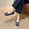 Polka dot beanie shoes women's shoes 2026 new summer fake toe pig's trotters lazy horseshoe shoes flat single shoes