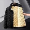 Men's Plus Size Lambswool Cotton Jacket - Velvet, Thick, Warm, Loose Fit for Autumn and Winter