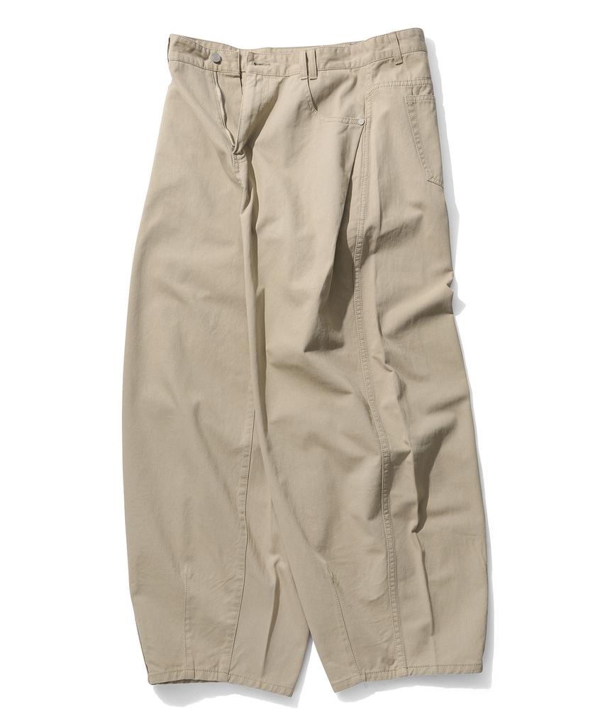 DECET Barrel Wide Leg Pants Dcpt071Beige