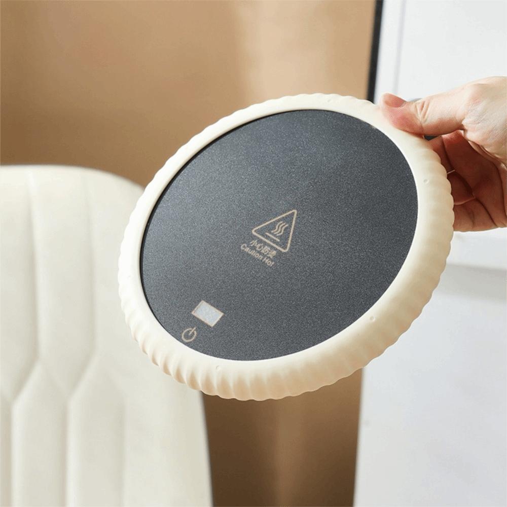 Round Dish Heating Plate Temperature-adjustable Cat Bowl Heating Pad Cat Bowl Heater  Winter