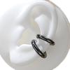 2Pcs Ear Cuffs for Women C-Shaped Ear Cuff Chunky Huggie Hoop Earrings Cartilage Upper Non-Piercing Cartilage Clip Cuff Earrings Jewelry