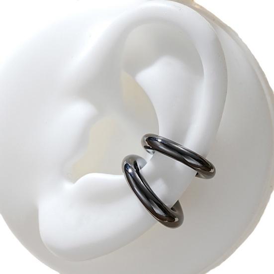 2Pcs Ear Cuffs for Women C-Shaped Ear Cuff Chunky Huggie Hoop Earrings Cartilage Upper Non-Piercing Cartilage Clip Cuff Earrings Jewelry