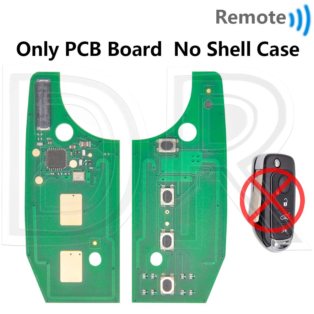 Great 2ADPXFI5AM433TX MQB48/4A Chip 433MHz SIP22 Flip Car Remote Control Key For Fiat 500X Egea Tipo Toro Crono 2016 2017 2018