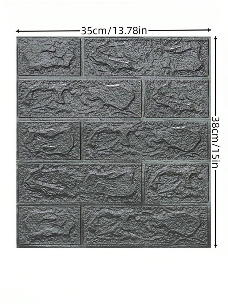 Home decoration supplies Wall decoration peel wallpaper brick detachable wallpaper peel paste self-adhesive 5 sheets 1 set