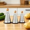 4-Sided Box Cheese Grater Stainless Steel Potato Carrot Shredder Multi-Function Kitchen Tool for Julienne Slicing Zesting