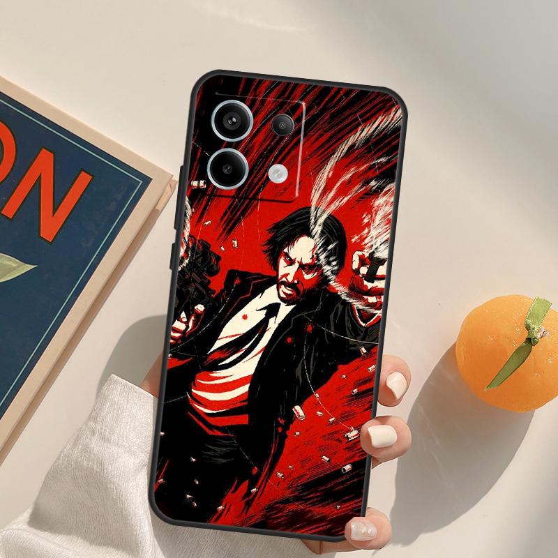 John Wick Funda For Xiaomi Redmi Note 13 Pro 9 10 11 12 14 Pro 10S 11S 12S Redmi 14C 13C 10C 12C Case