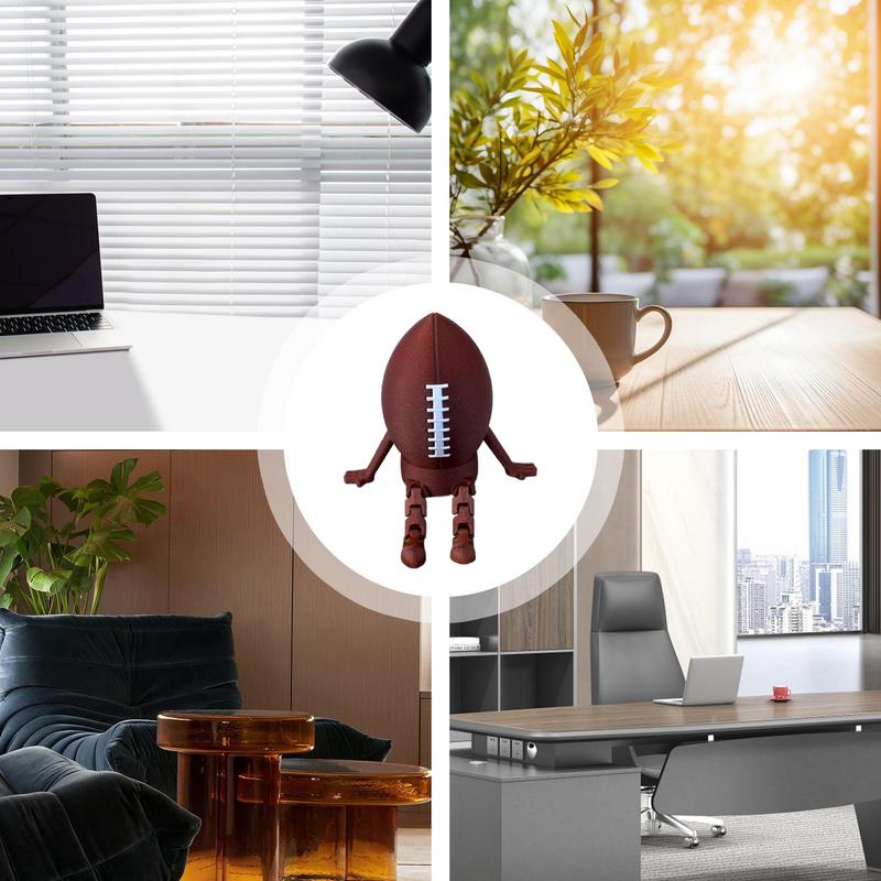 Statues For Home Decor 3D Printing Football-Shaped Home Furnishing Decoration Modern Desktop Decorations For Living Room Bedroom