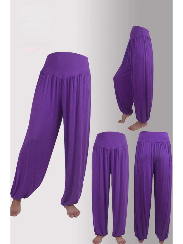 Yi Wu Manchet Lantaarn Tai Chi en Yoga Broek - Grote Maat Modaal Kleding