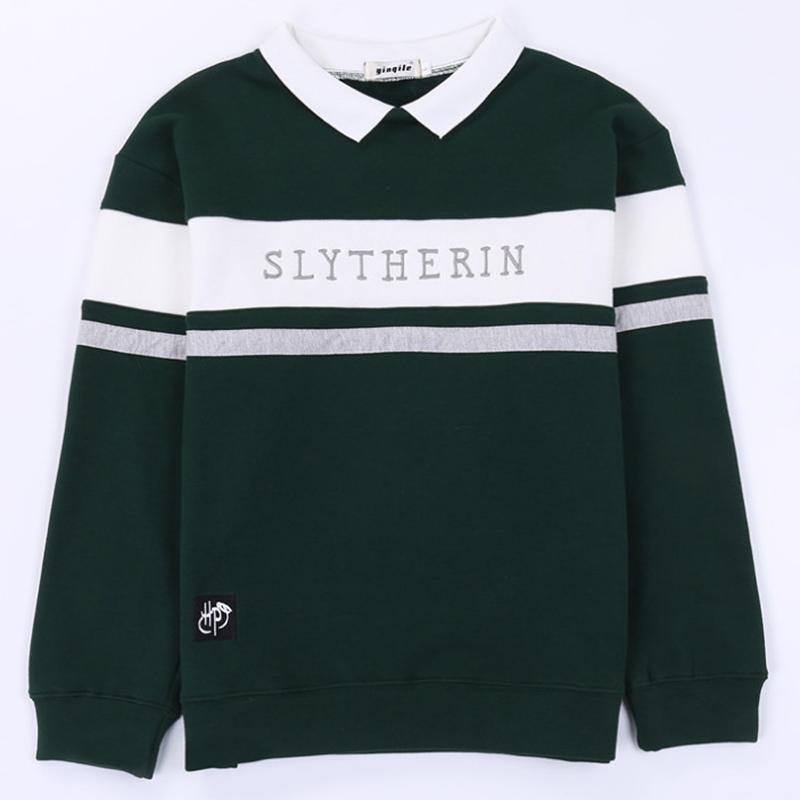 

Свитер Гарри Поттера Школа Хогвартс Вышивка Униформа Толстовки Пуловер Топы DarkGreen,L