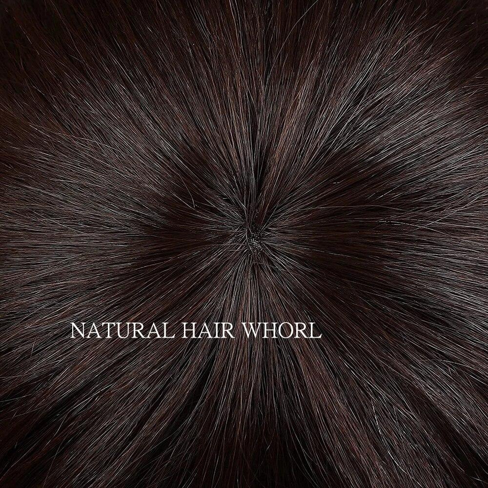 HAIRCUBE Rovné Bobové paruky z lidských vlasů s Bang Tmavě hnědé Krátké Bobové paruky pro ženy Remy Vlasové paruky vyrobené na stroji Tepelně odolné