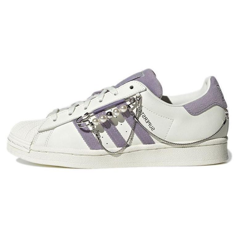 Adidas Originals Superstar Low Top Sneakers Women Sneakers White Purple GZ3389