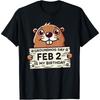 Punxsy Phil's Cute Groundhog Day February 2nd Birthday- Cotton Men T Shirt