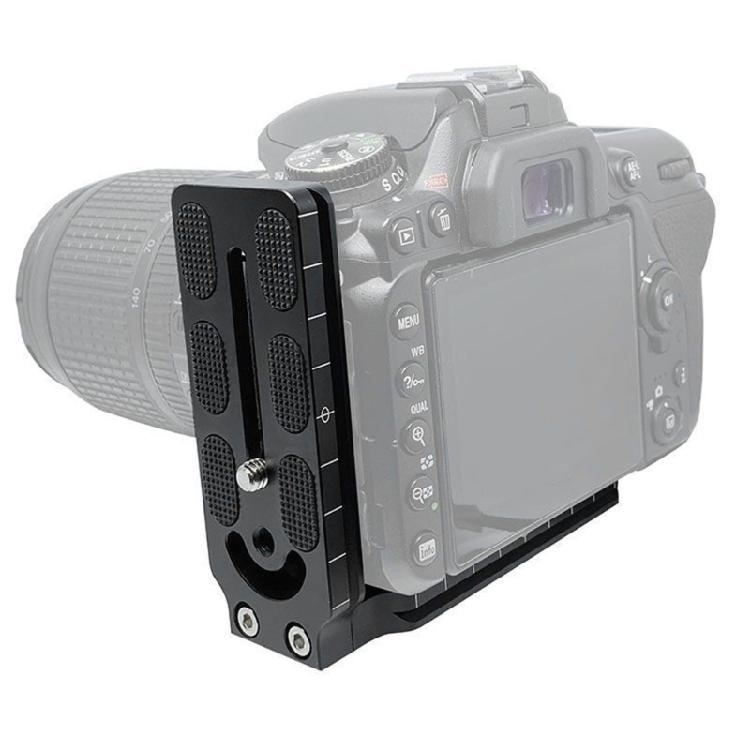 DSLR-kamerabrakett Snabbkopplingsplatta Stabilisator Stativ Monopod Vertikalt Stativ Aluminiumfäste för DSLR-kameror