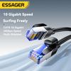 Essager CAT8 Ethernet Cable 40Gbps 2000MHz CAT 8 Networking Cotton Braided Internet Lan Cord for Laptops PS 5 Router RJ45 Cable