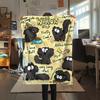 1pz Coperta in Flanella con Stampa del Gatto Simon, Alta Qualità per Tutte le Stagioni, Decorazione per la Casa, Calore e Comfort, Perfetta per Regali di Natale